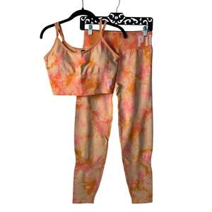 Victoria's Secret PINK Women's Seamless Yoga Set Large Bottoms/X-Large Top